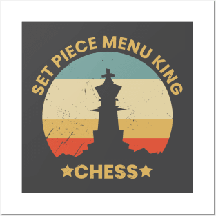 Vintage chess retro Posters and Art